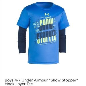 UNDER ARMOUR Blue BOYS Active TOP K1